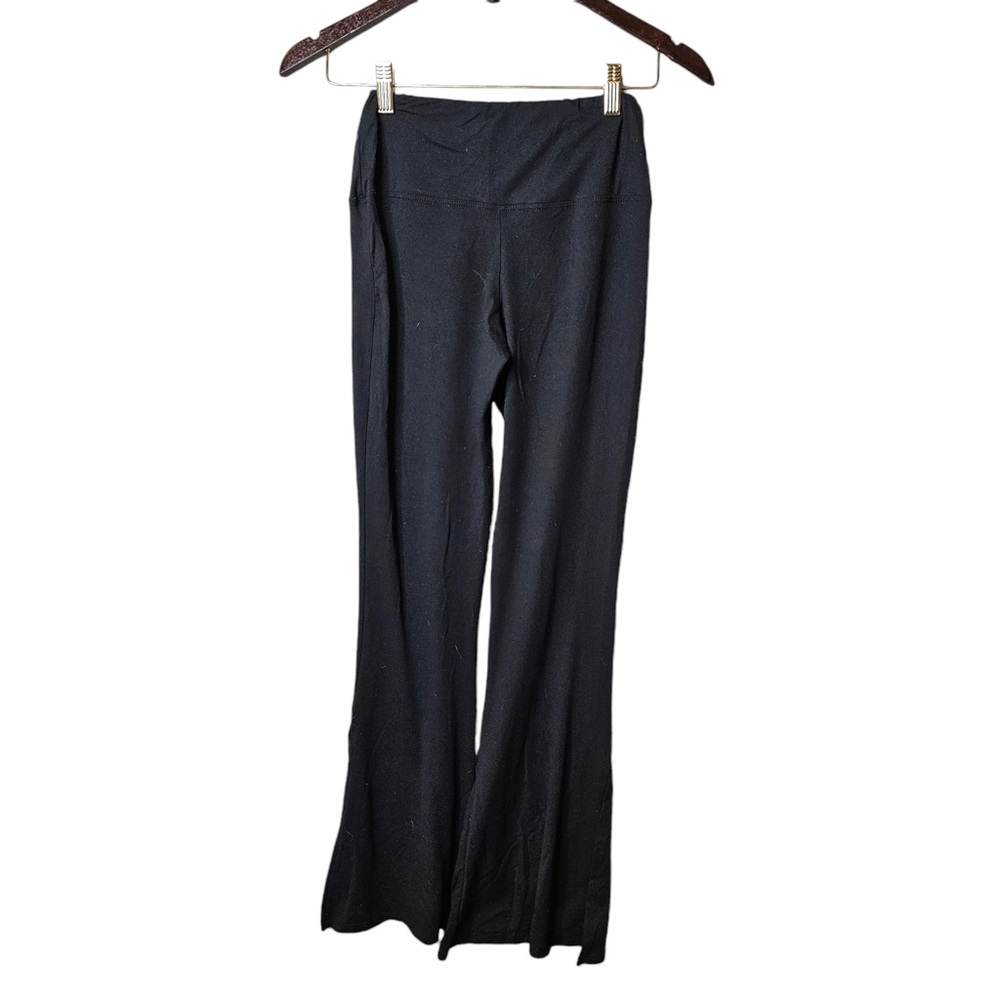 Bootcut Black Leggings Slit Detail Women’s Small Athletic Pants Great Condition - Picture 5 of 5